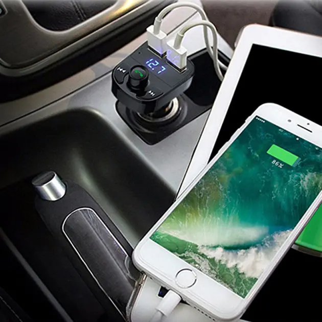 FM модулятор FM трансмітер з Bluetooth MP3 CAR X8 - фото 6