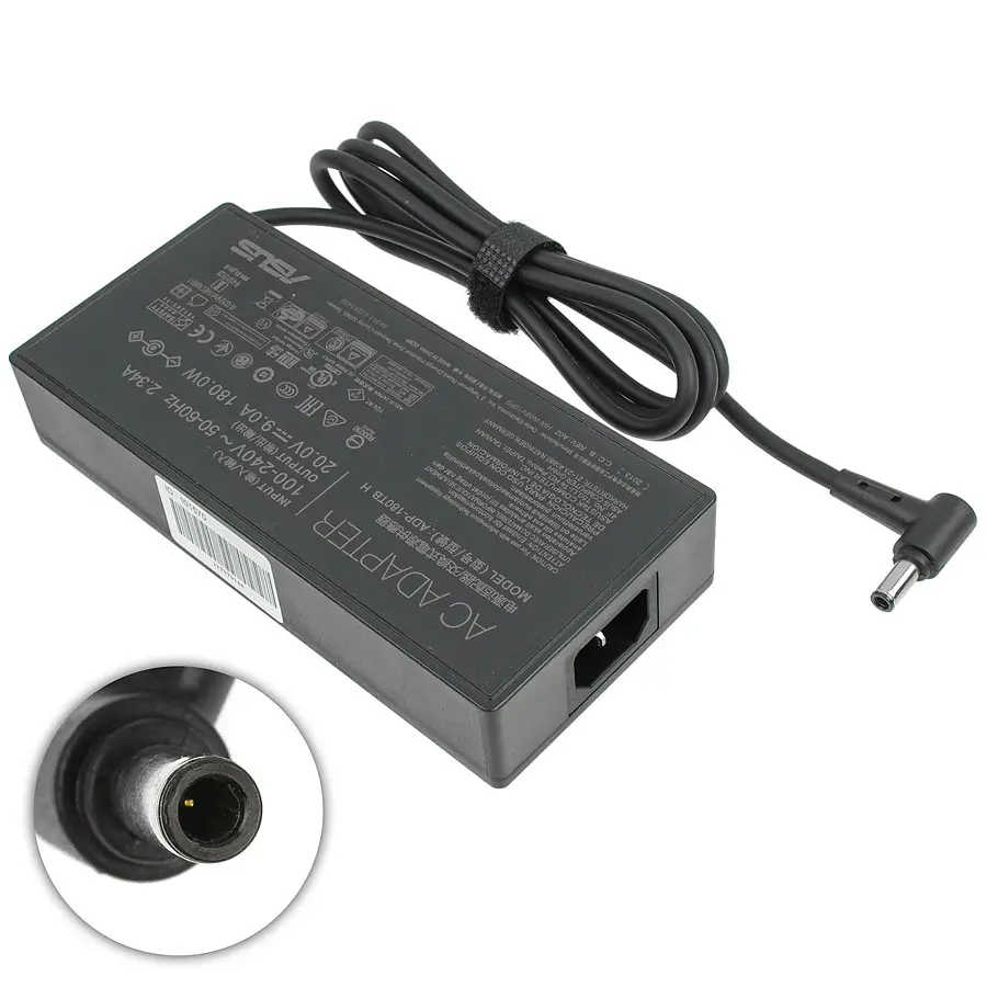Блок живлення для ноутбука Asus 20V, 9A, 180W, 6.0x3.7мм-PIN, black - фото 2