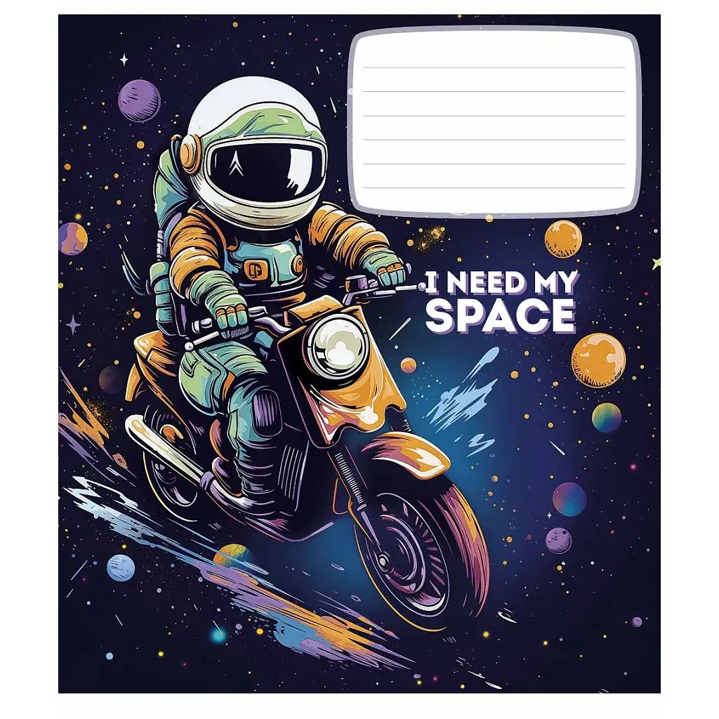 Зошит Школярик I need my space 12 аркушів лінія (012-3496L), в асортименті - фото 3