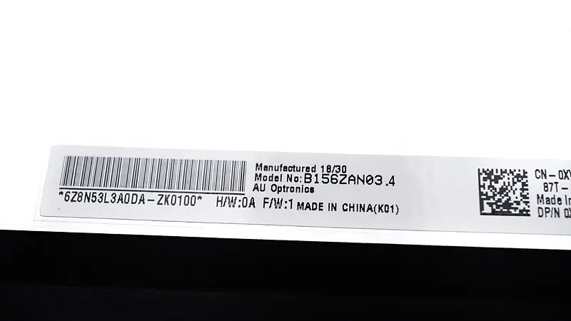 Матриця 15.6 B156ZAN03.4 3840х2160, 40pineDP, IPS, LED, SLIM без планок та вушок, матова, роз'єм праворуч знизу для ноутбука - фото 2