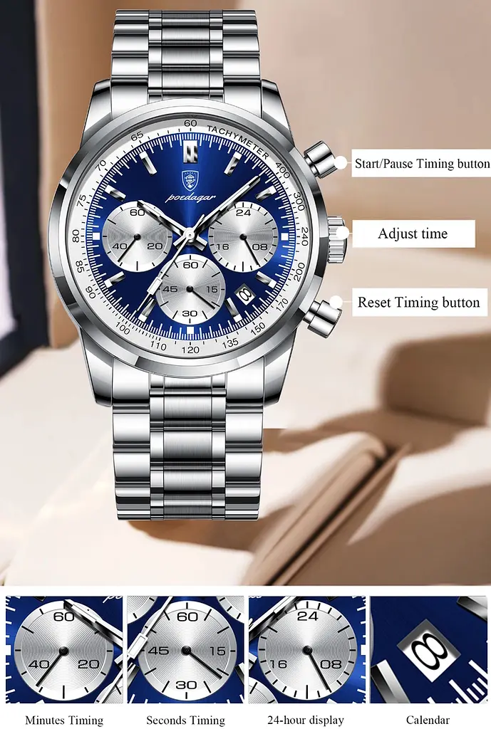 Годинник Poedagar Petros Silver - фото 8