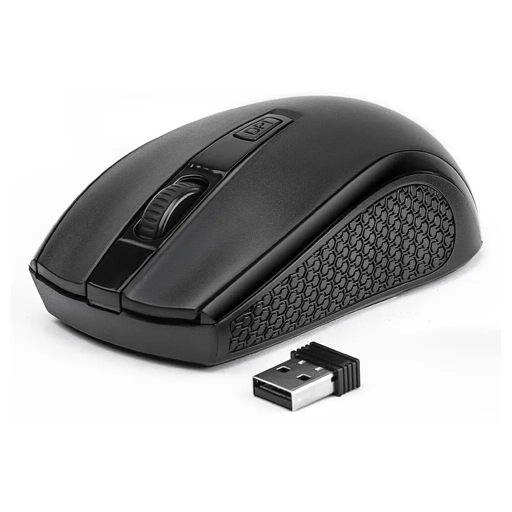 Мишка REAL-EL RM-308 Wireless Black (EL123200033)