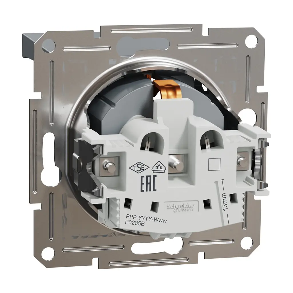 Розетка Schneider Electric ASFORA з кришкою, сталь (EPH3100162) - фото 7