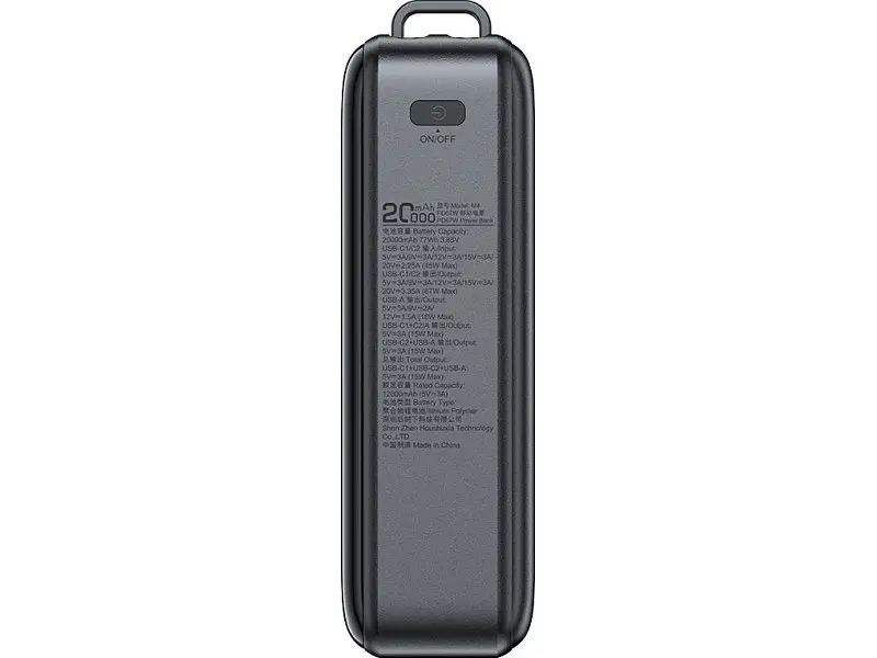 Зовнішній акумулятор (Power Bank) Acefast M4 20000mAh 67W Black (AFM4B) - фото 5