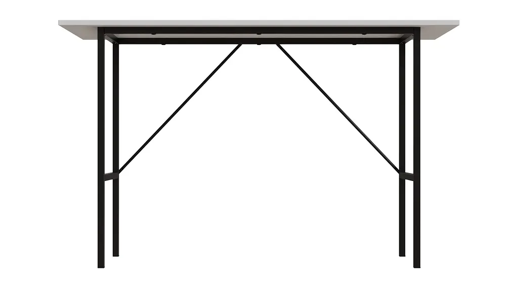Стіл письмовий Line Тайм Ferrum-decor 750x1200x600 Чорний метал ДСП Біле 16 мм (FRD-104885) - фото 3