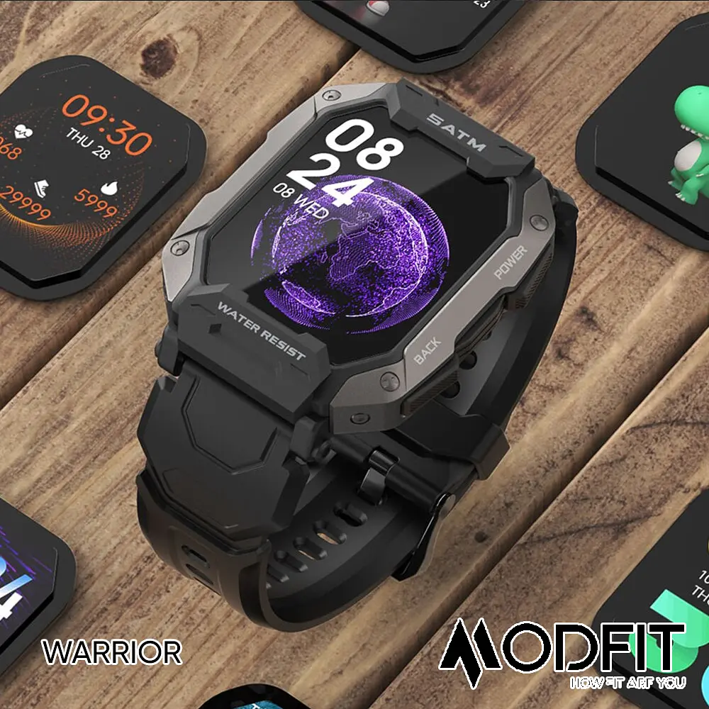 Наручные часы мужские Warrior All Black Modfit acs0029733 - фото 10