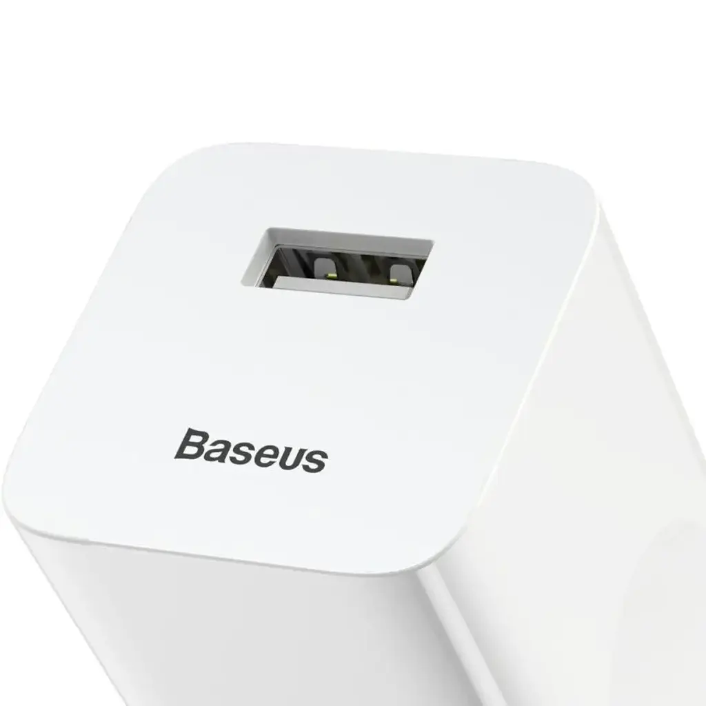 Мережевий зарядний пристрій Baseus Home Charger 1USB QC3.0 12V/2A білий (CCALL-BX02) - фото 5