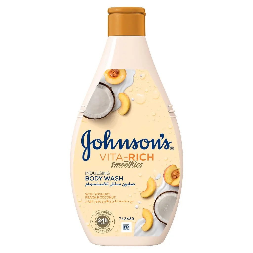 Гель для душу Johnson's Vita-Rich Розслаблювальний з йогуртом, кокосом і екстрактом персика 250 мл (3574661385198/3574661385617) - фото 8