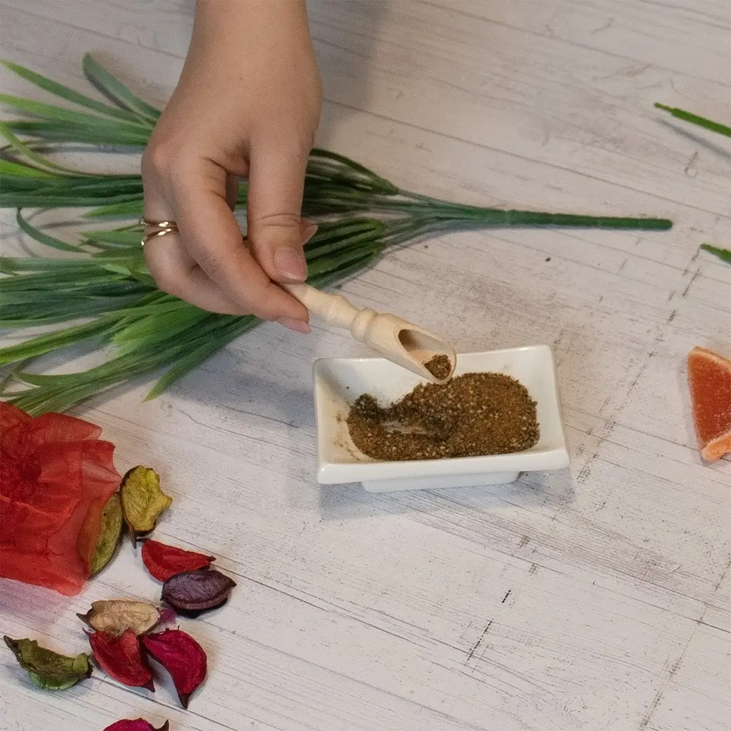 Ложка совок дерев'яний для цукру, спецій та сипучих продуктів 11 см, Woodly Бежевий 86105 - фото 2