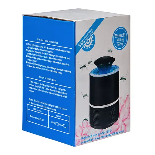 Уничтожитель ловушка насекомих від комарів та інших насекомих Mosquito Killing Lamp до 40 м² USB 5V 18 × 12 × 12 см (JT-Z01) - фото 5