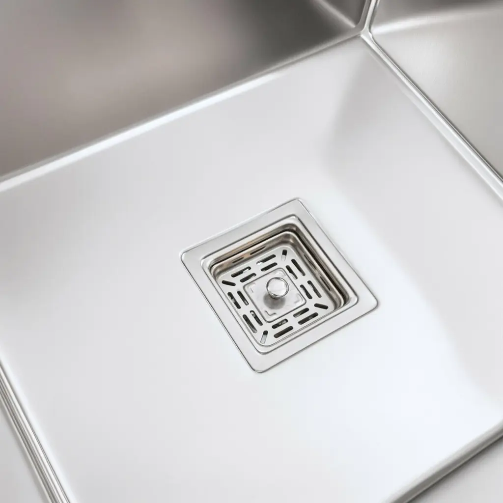 Кухонна мийка Platinum Handmade 780x440x230 L нержавійка (квадратний сифон,3.0/1.0), Нержавіюча сталь - фото 6