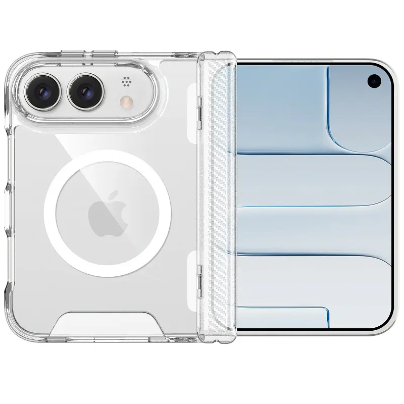 Чохол TPU Epik Space Case with Magnetic Fit для Apple iPhone Duo (5.4/7.6") Прозорий - фото 4