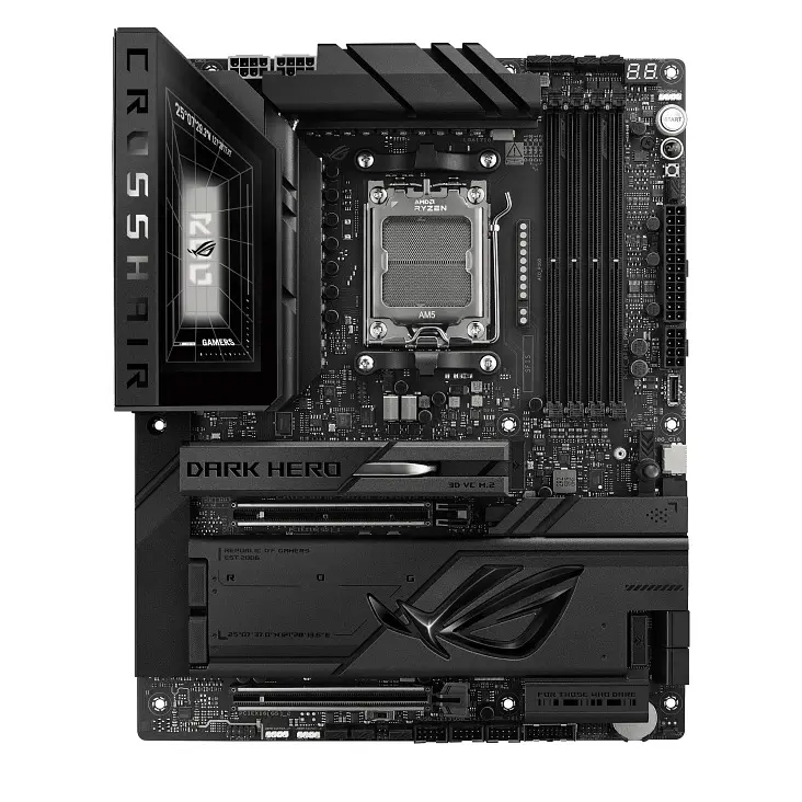 ASUS Материнська плата ROG CROSSHAIR X870E DARK HERO sAM5 X870E 4xDDR5 M.2 HDMI USB Type-C Wi-Fi BT ATX