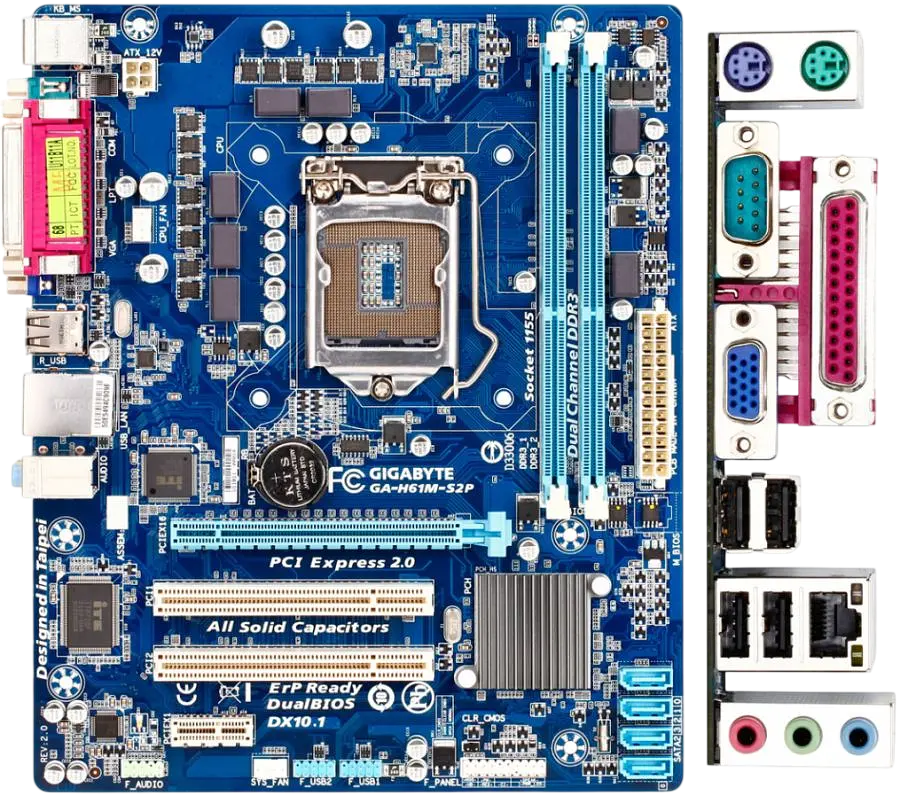Материнська плата Gigabyte GA-H61M-S2P LGA 1155 (GA-H61M-S2P) Б/В - фото 2