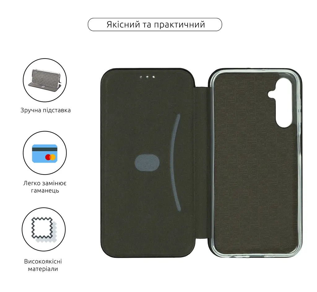 Чохол-книжка ArmorStandart G-Case для Samsung A15 4G (A155) / A15 5G Black - фото 3