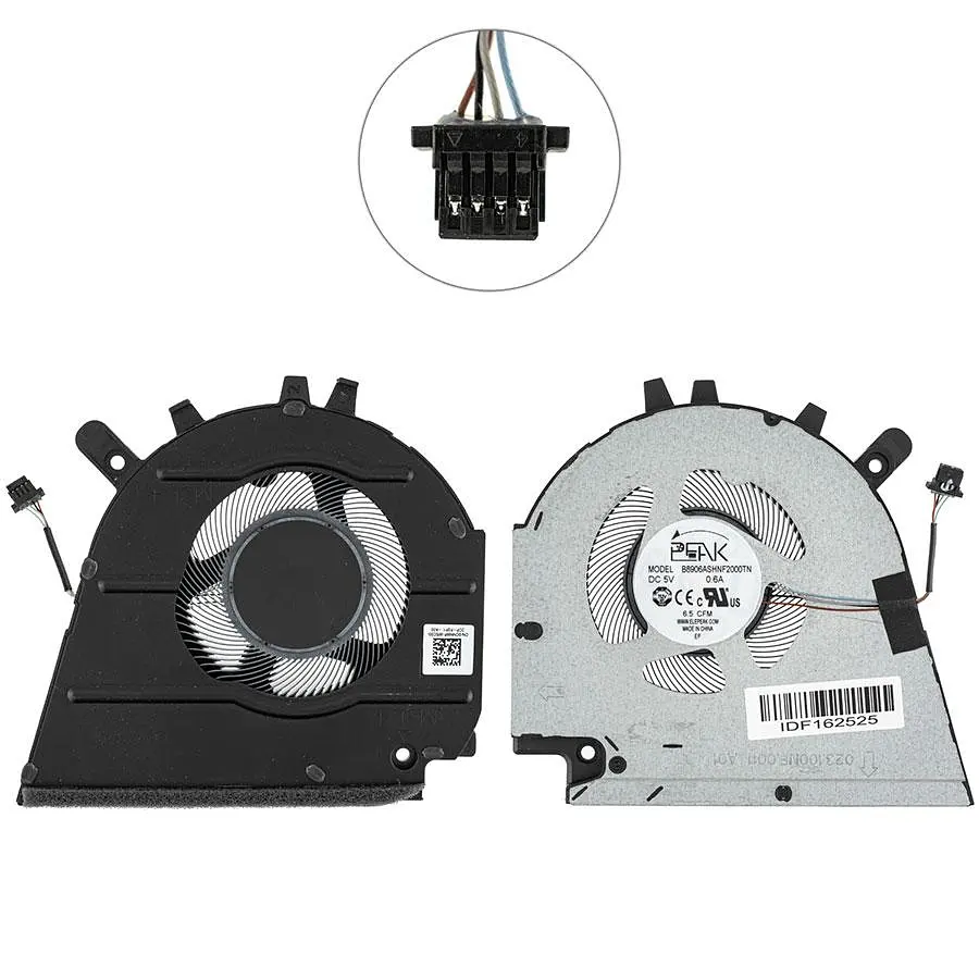 Вентилятор для ноутбука DELL INSPIRON 15 Plus 7510 4pin (левый+правый) (0GJN2R+0CNNWF) - фото 2