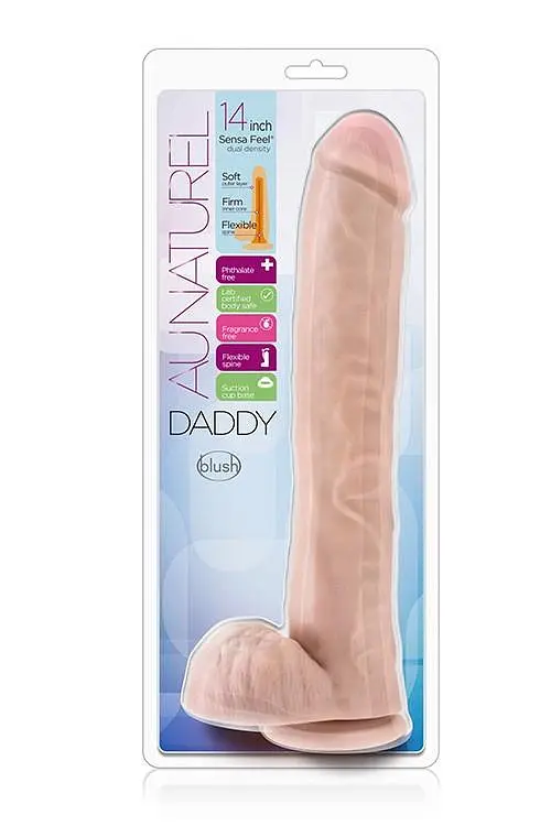 Фалоімітатор Au Naturel Daddy 14 Inch 35.5 см тілесний - фото 2