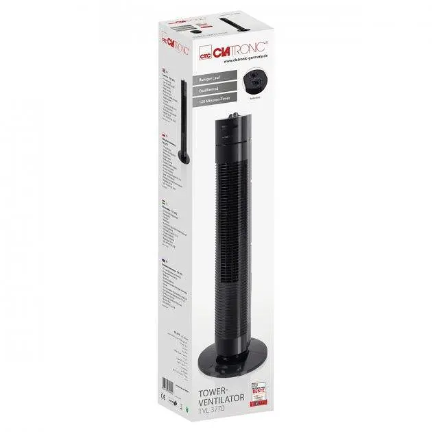 Вентилятор Clatronic TVL 3770 black (баштовий) - фото 8