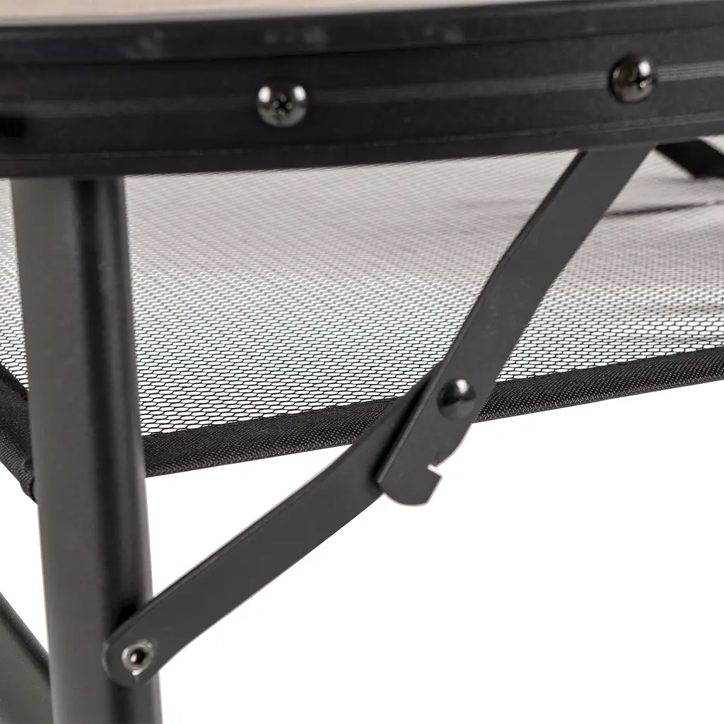 Складной стол Bo-Camp Melrose Oval 120x80 cm Black/Wood look (1404220), Коричневый - фото 8