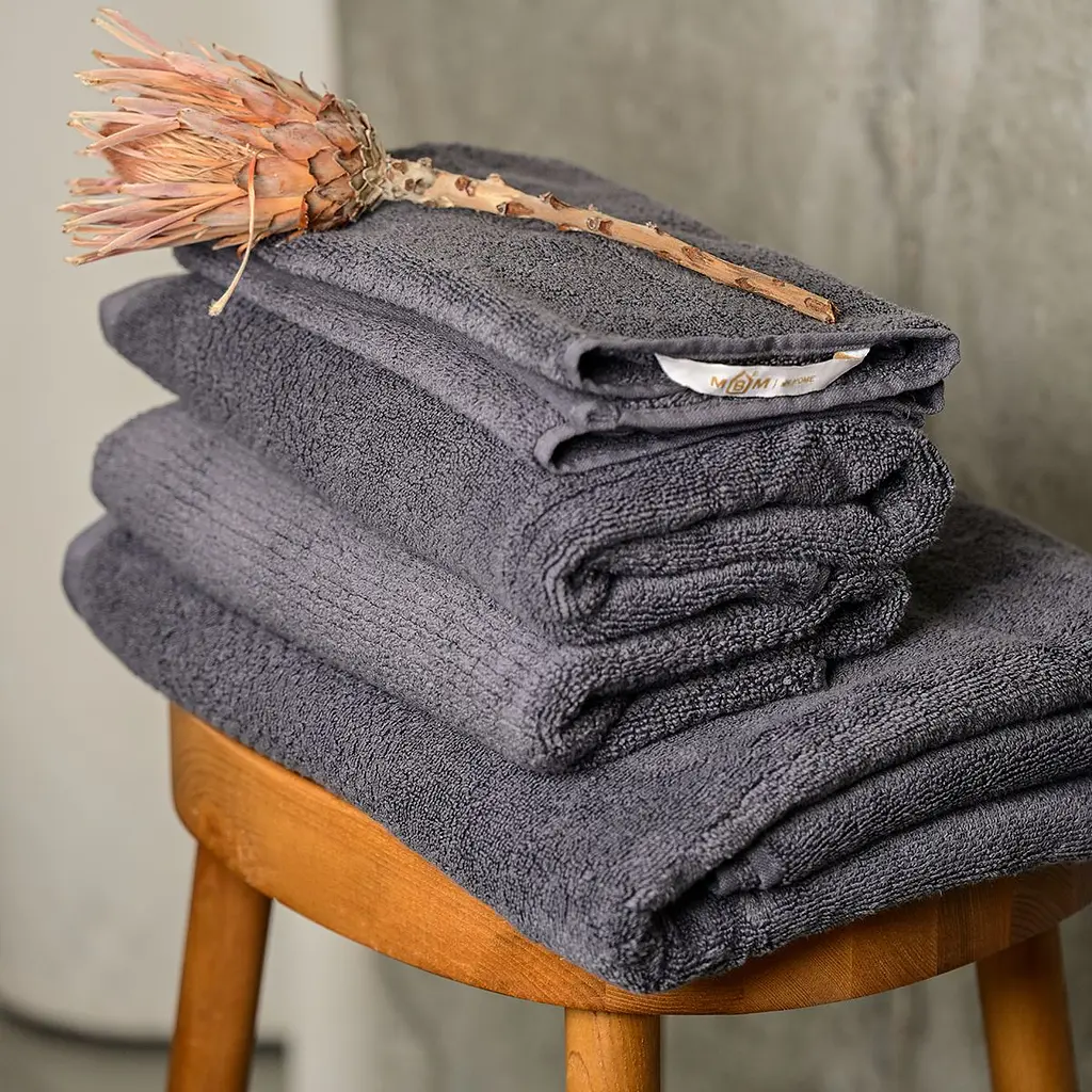 Рушник МВМ My Home Бриз 50х90 см M темно-сірий (BT-02 M DARK GRAY) - фото 12