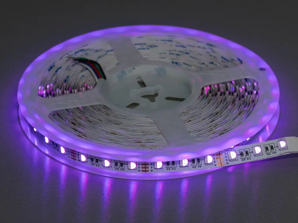 Светодиодная лента 12В, 60диодов на метр, 10мм, RGB - фото 4