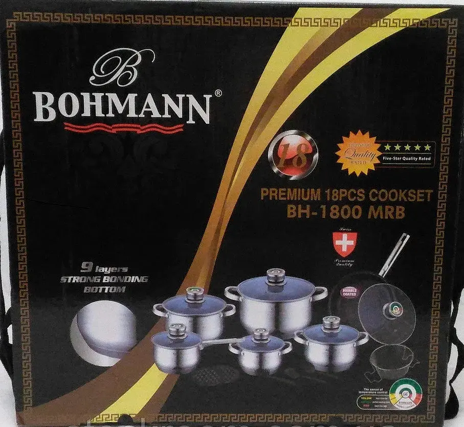 Набір посуду Bohmann BH-1800 MRB 18 предметів - фото 7