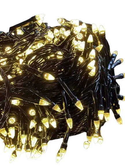 Светодиодная гирлянда Конус на 120 LED гирлянда 8 режимов от сети для помещения и улицы под накрытием 3 м на 0.6 м. Тепло белая - фото 3