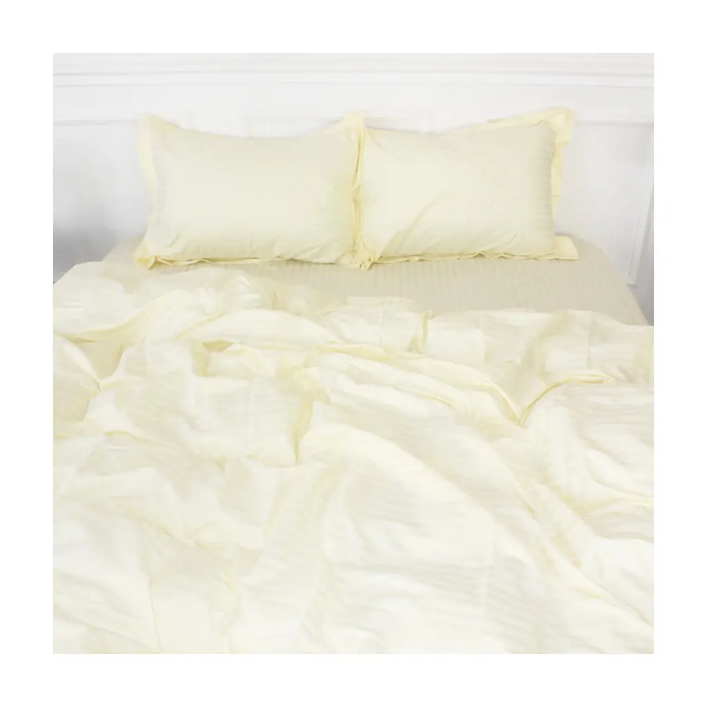 Постільна білизна MirSon Satin Stripe 30-0002 Soft Yellow 2х143х210 сімейний (2200005247808)