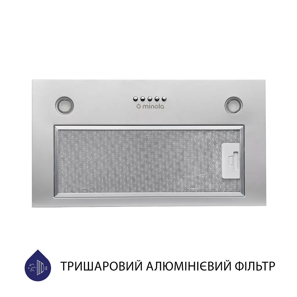 Витяжка повновбудована Minola HBI 5627 GR 1000 LED - фото 2