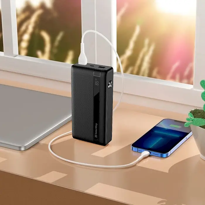 Повербанк ColorWay 20000 mAh 65W Black (CW-PB200LPA3BK-PDD) - фото 12