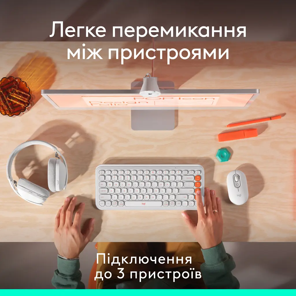 Мишка Logitech POP Mouse With Emoji Bluetooth Lilac (910-007414) - фото 7