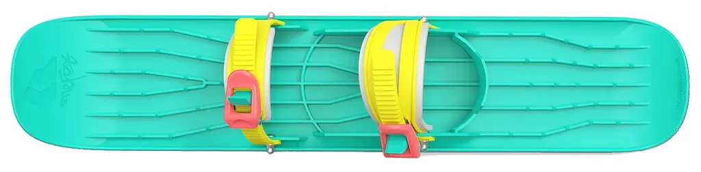Санки-лыжа Plastkon OneFoot Miniski голубая (49651) - фото 3
