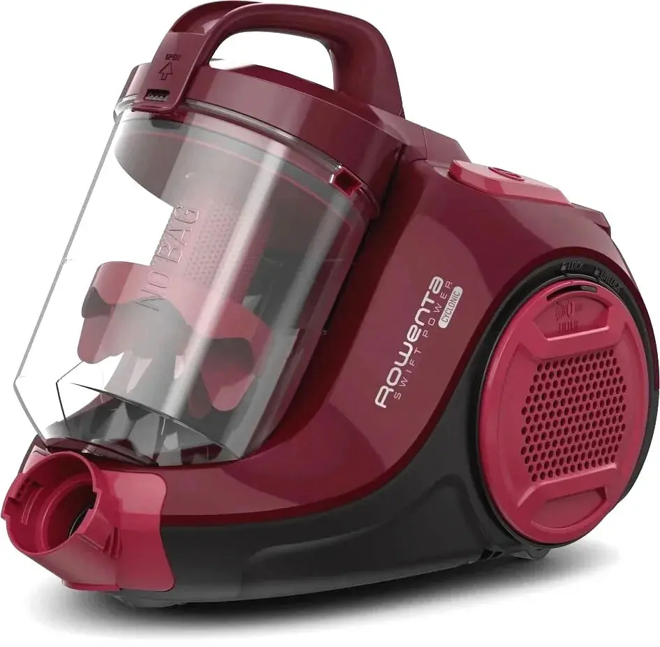 Rowenta Пилосос контейнерний Compact Power Cyclonic, 750Вт, конт пилок -1.2л, НЕРА, червоний - фото 2