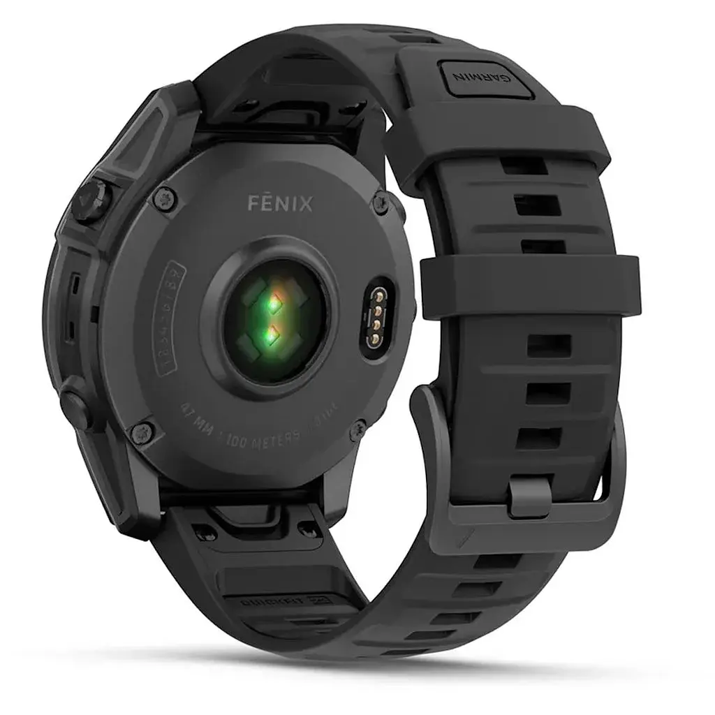 Смарт-часы Garmin Fenix E Черный/Серый с силиконовым ремешком 47мм QuickFit 22 мм - фото 3