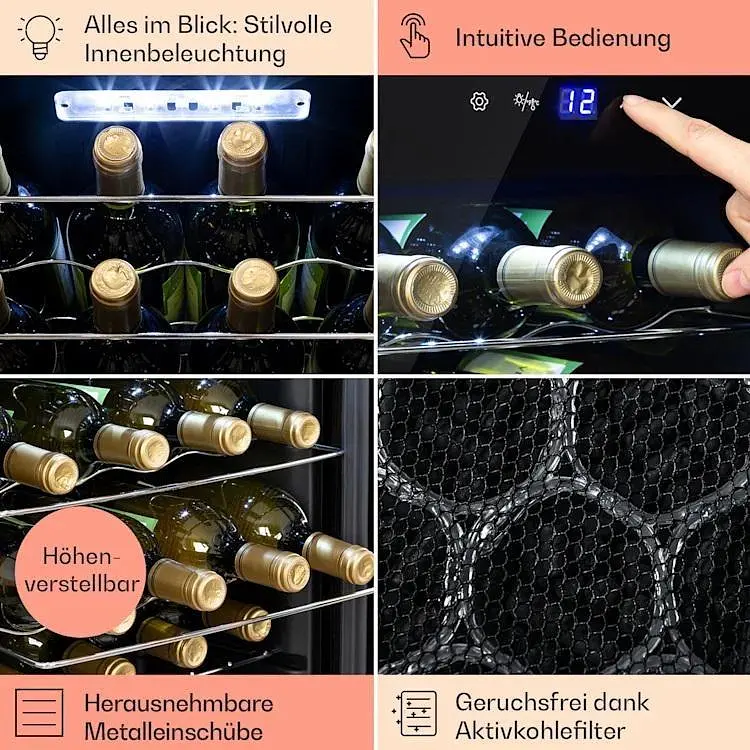 Винный холодильник Klarstein Shiraz 28 Uno (10045882) - фото 4