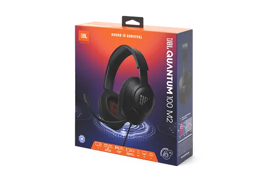 Наушники JBL игровые QUANTUM 100M2 ( QTUM100M2BLK) гарнитура для геймеров черная - фото 6