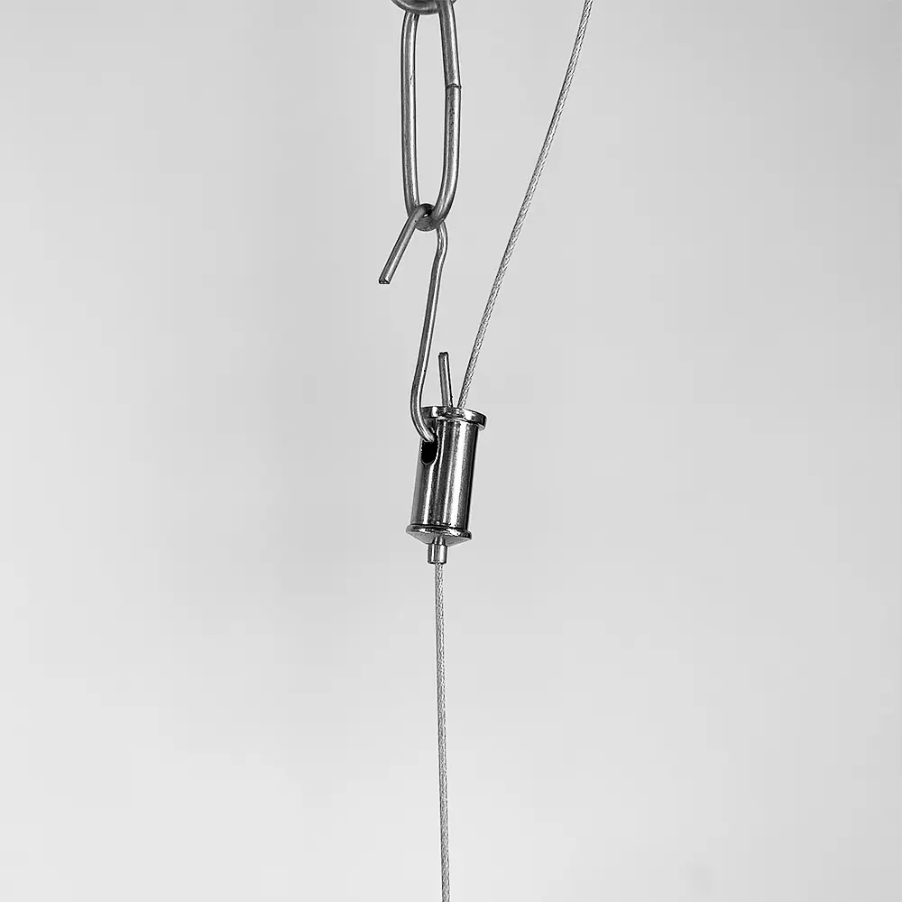 Люстра HOLLY на 12 біло-чорних плафонів у хромовому корпусі | Арт. S 016/12 CH+BK+WT | Line F - фото 4