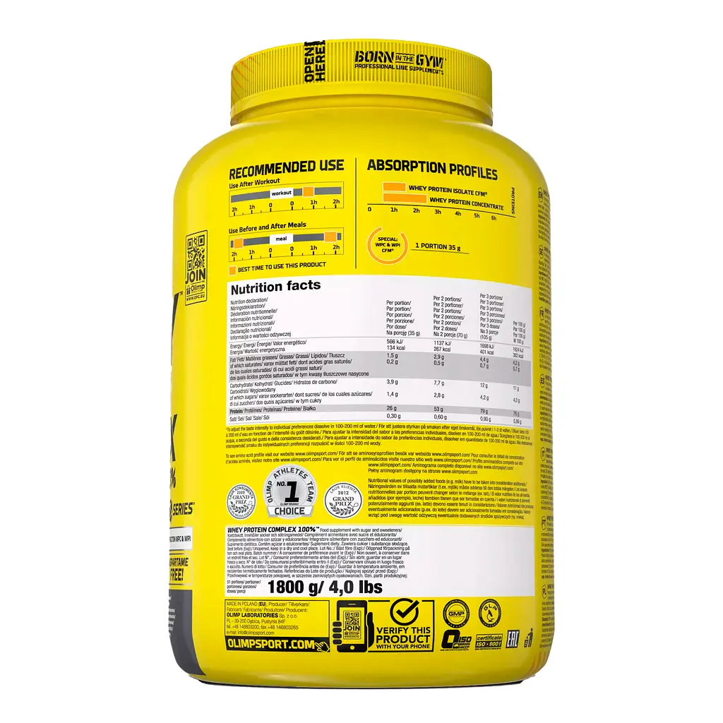 Протеїн Olimp Whey Protein Complex 100% подвійний шоколад 1.8 кг (Ф001498) - фото 2