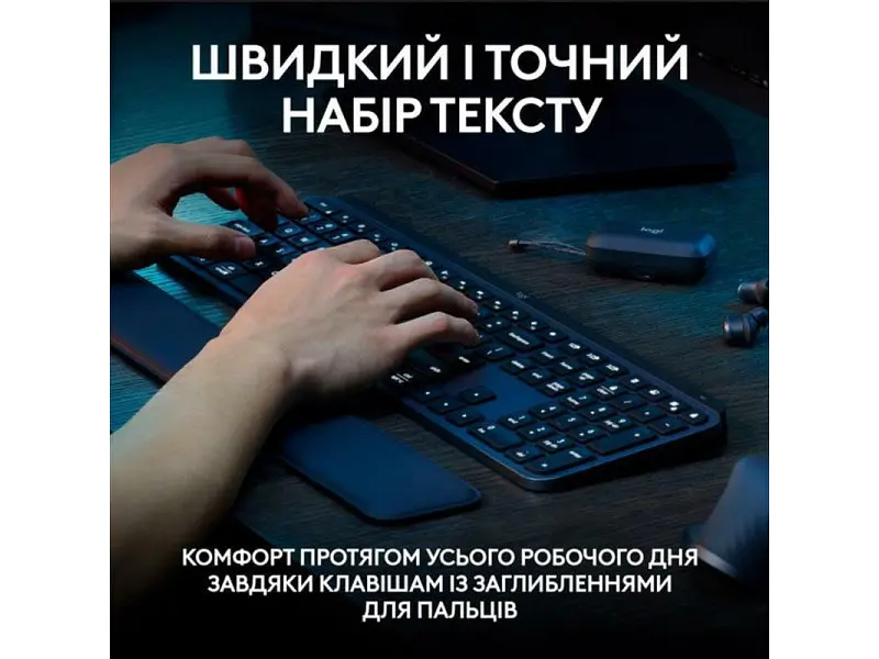 Клавіатура Logitech MX Keys S Graphite UA (920-011593) - фото 2
