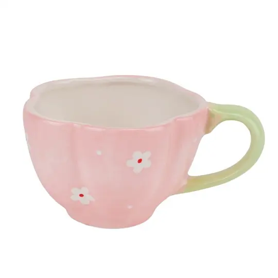 Чашка Elisey Весняне натхнення з кришкою 400 мл (5101-005) рожева       - фото 3
