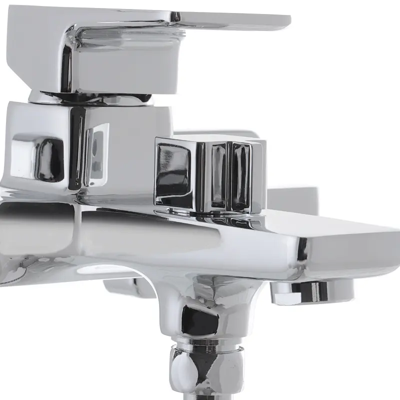 Смеситель для ванны Mixxus Premium Kvadro 009 Euro MI5806 Хром - фото 2