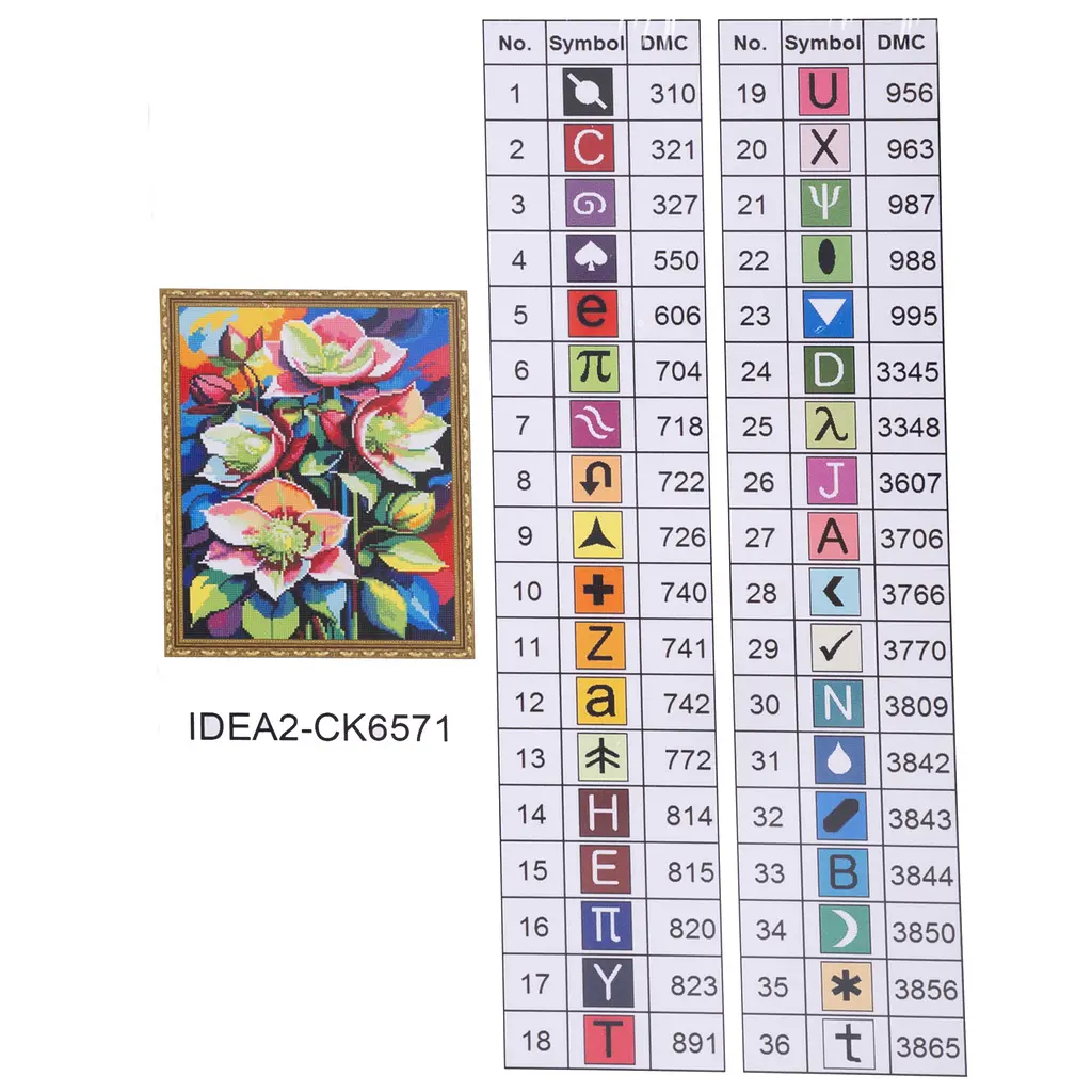 Набір з алмазною мозаїкою "Квіти дзвіночки" 40*50 см, IDEA2-CK6571, ТМ "99IDEAS" - фото 8