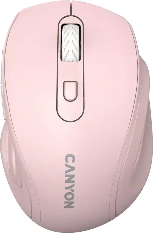 Мышь Canyon OnClick 20 Ergonomic Silent Wireless Pink (CNE-CMSW20P)