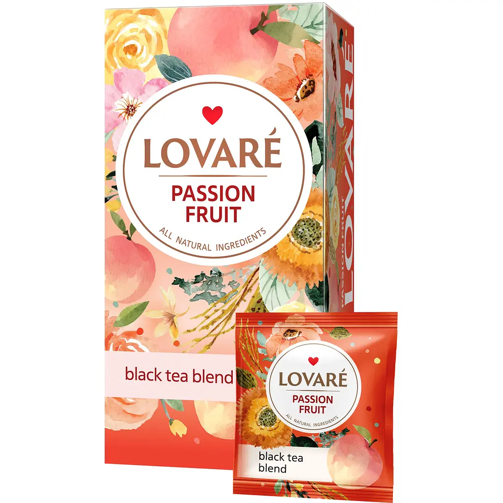 Уцінка. Чай чорний Lovare Passion fruit 48 г (24 шт. х 2 г) - фото 3