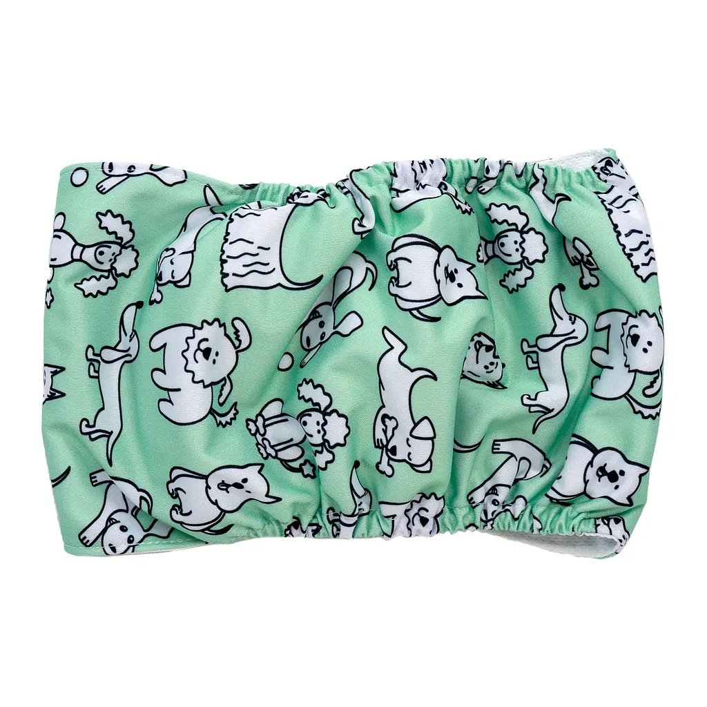 Misoko&Co Багаторазовий підгузник для кобелів XS цуценята mint - фото 2
