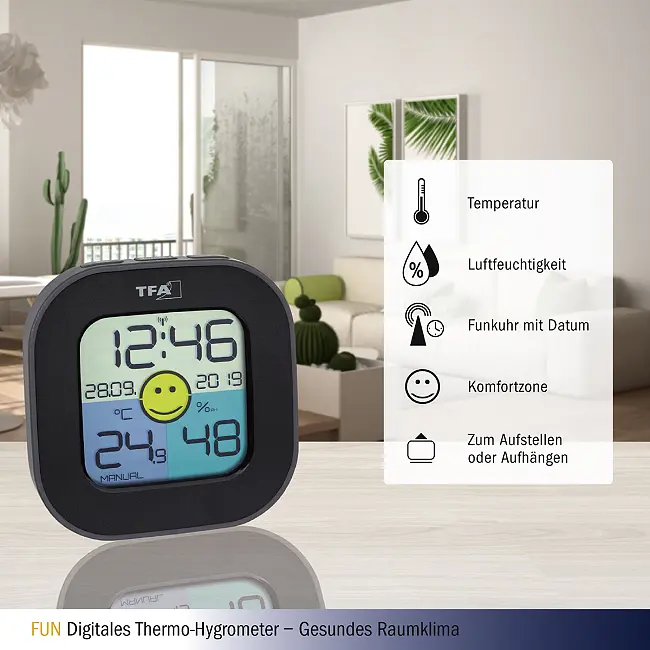 Термогігрометр цифровий TFA Fun 30505001 - фото 2