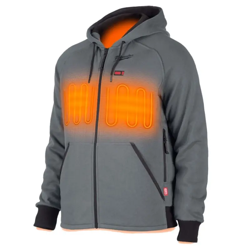 Худі з підігрівом MILWAUKEE, M12 HHGREY4-0 (L), сіре (розмір L)
