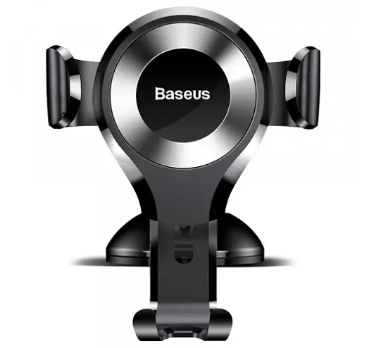 Автомобільний тримач холдер Baseus Osculum Type Gravity Car Mount SUYL-XP0S Black-Silver - фото 2