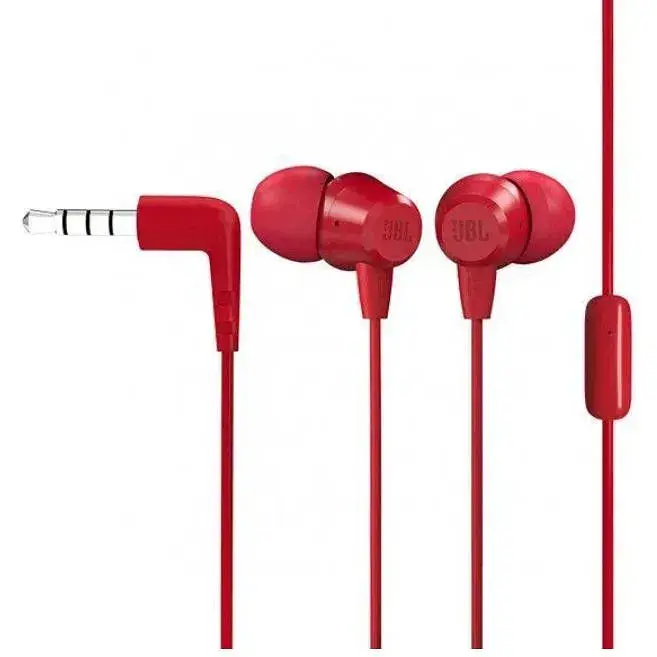 Навушники з мікрофоном JBL C100SI Red - фото 3