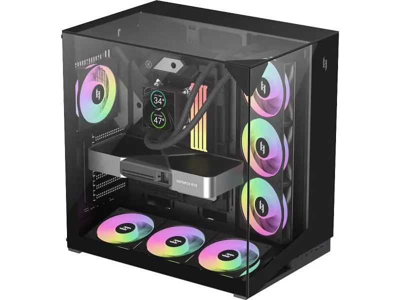 Корпус Gamemax NEX C56 VC Black - фото 9